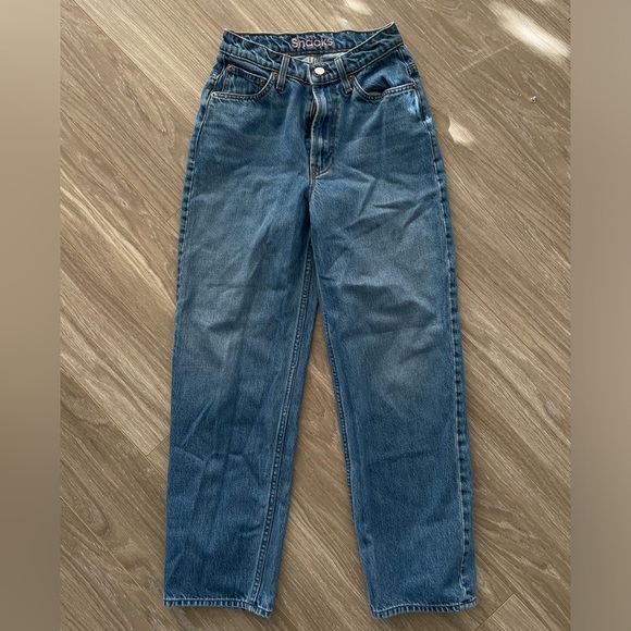 MOTHER SNACKS! Women’s High Waist Double Stack Ankle Denim Sz 24 EUC - Picture 4 of 11